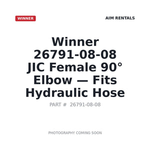 Winner 26791-08-08 Hydraulic Components | Fits Hydraulic hose | Stocked in BC, Ships Canada-Wide
