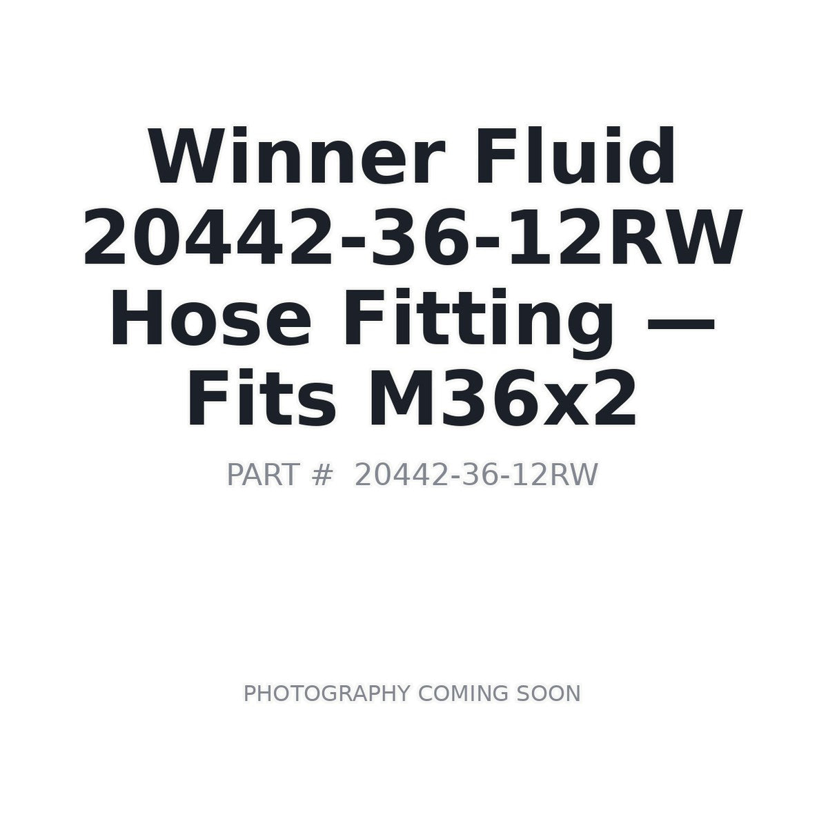 20442-36-12RW 12RW Hydraulic Hose Fittings