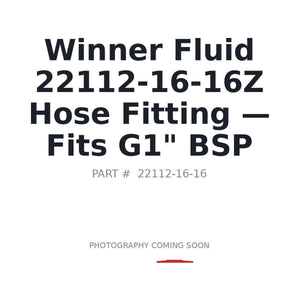 Winner 22112 Hydraulic Hose Fittings | Fits G1" BSP port hydraulic systems | Stocked in BC, Ships Canada-Wide