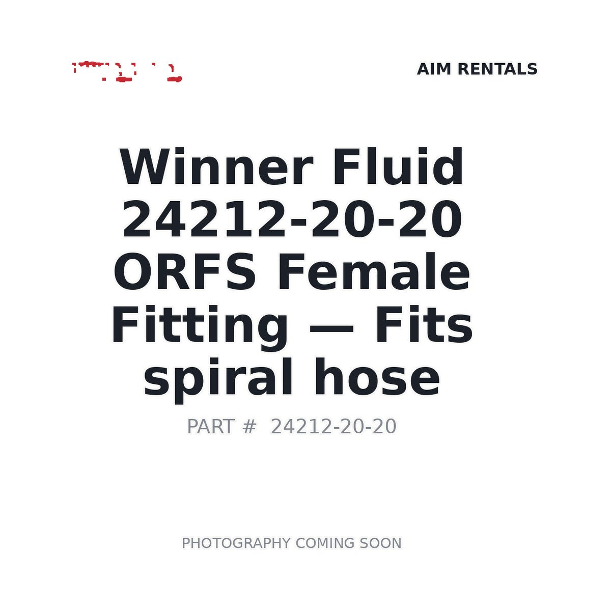 24212-20-20 24212 Hydraulic Hose Fittings