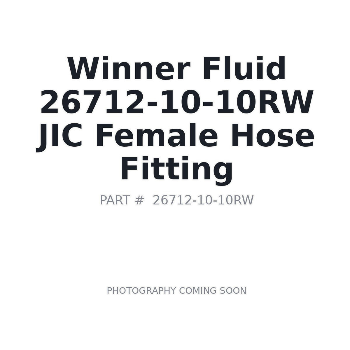 26712-10-10RW 10RW Hydraulic Hose Fittings