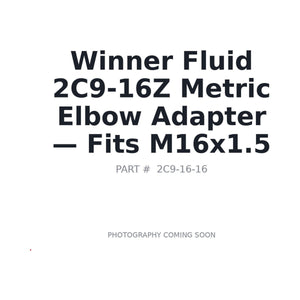 Winner Hydraulic Adapters | Stocked in BC, Ships Canada-Wide