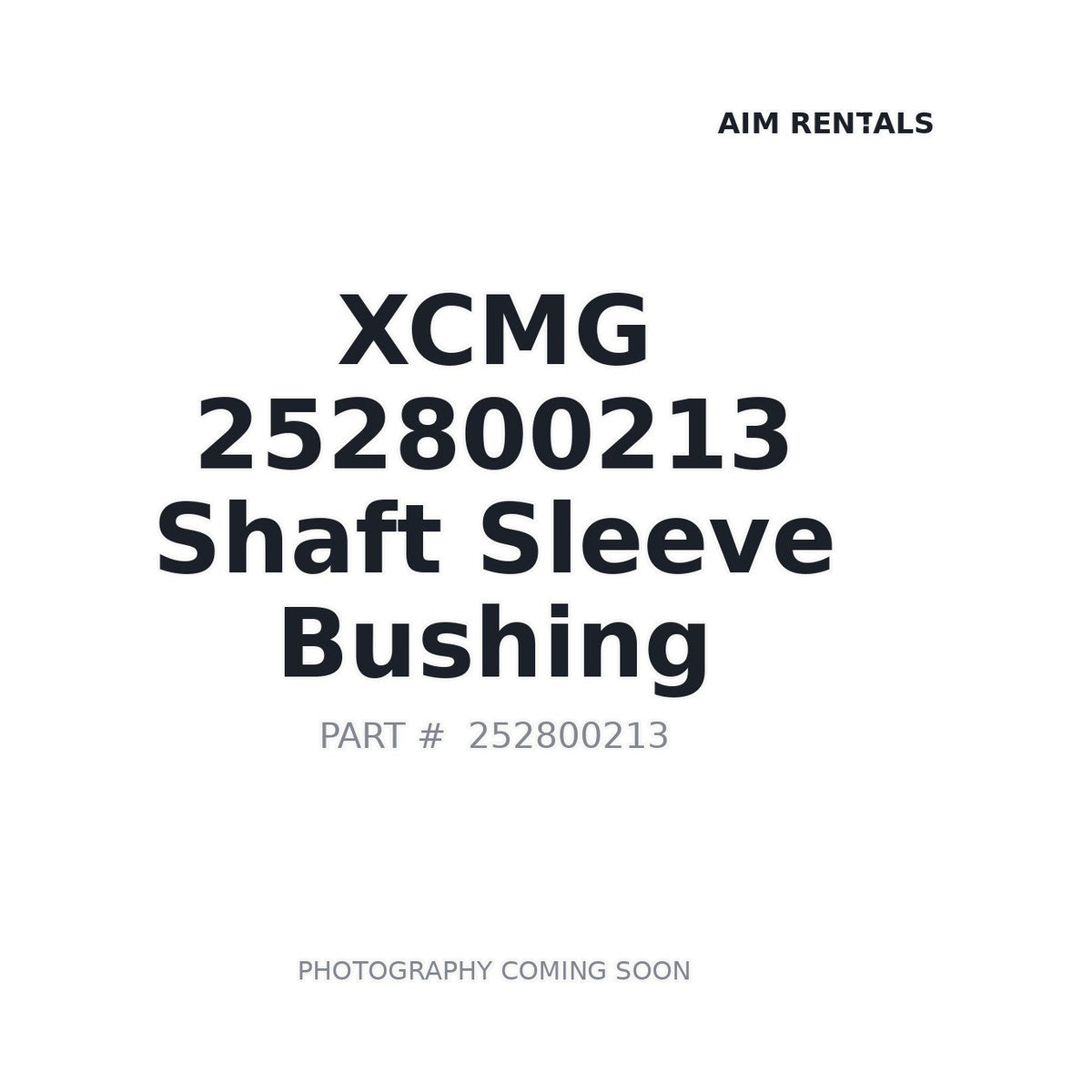 252800213 XCMG Shaft Sleeve