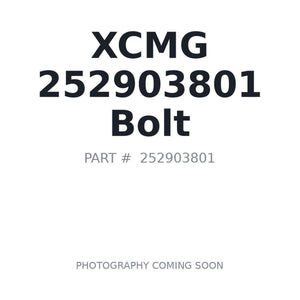 XCMG 252903801 Bolt | Stocked in BC, Ships Canada-Wide