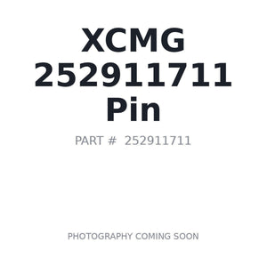 XCMG 252911711 Pin | Stocked in BC, Ships Canada-Wide