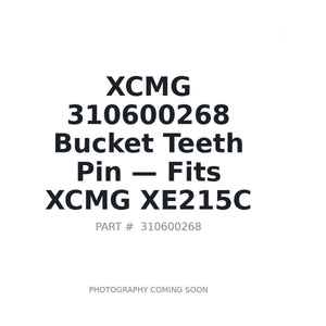 XCMG 310600268 Bucket Teeth Pin | Fits XCMG XE215C | Stocked in BC, Ships Canada-Wide