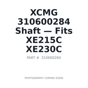 XCMG 310600284 Pins | Stocked in BC, Ships Canada-Wide