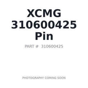 XCMG 310600425 Pin | Fits XCMG excavators | Stocked in BC, Ships Canada-Wide