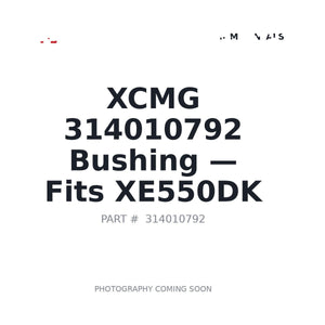 XCMG 314010792 Bushings | Stocked in BC, Ships Canada-Wide