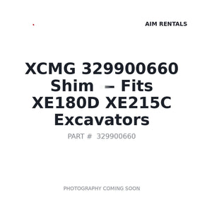 XCMG 329900660 Shims | Fits XCMG XE180D, XE215C excavators | Stocked in BC, Ships Canada-Wide