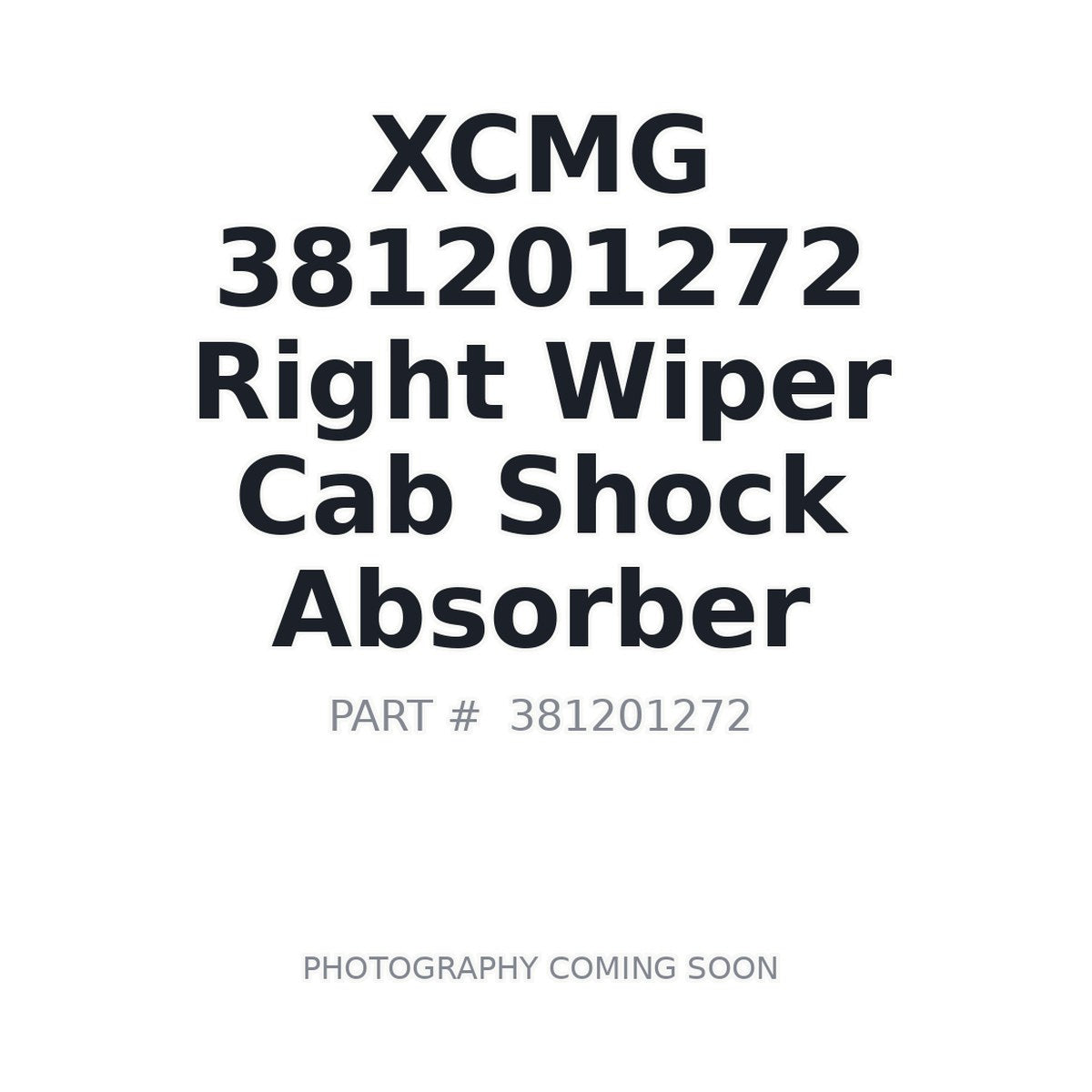 381201272 XCMG Cab Shock Absorber