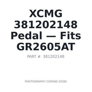 XCMG 381202148 Pedals | Fits XCMG GR2605AT | Stocked in BC, Ships Canada-Wide