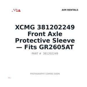 XCMG 381202249 Axle Components | Fits XCMG GR2605AT | Stocked in BC, Ships Canada-Wide