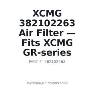 XCMG 382102263 Filters . Fits GR-series | Stocked in BC, Ships Canada-Wide