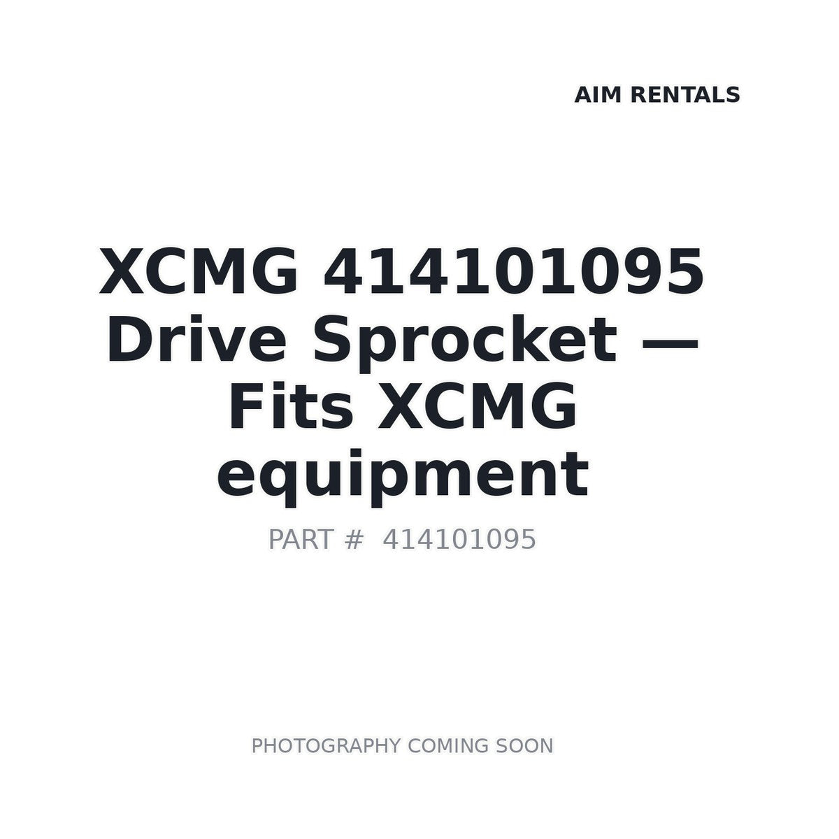 414101095 XCMG Undercarriage Sprockets
