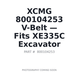 XCMG 800104253 Belts | Fits XCMG XE335C | Stocked in BC, Ships Canada-Wide