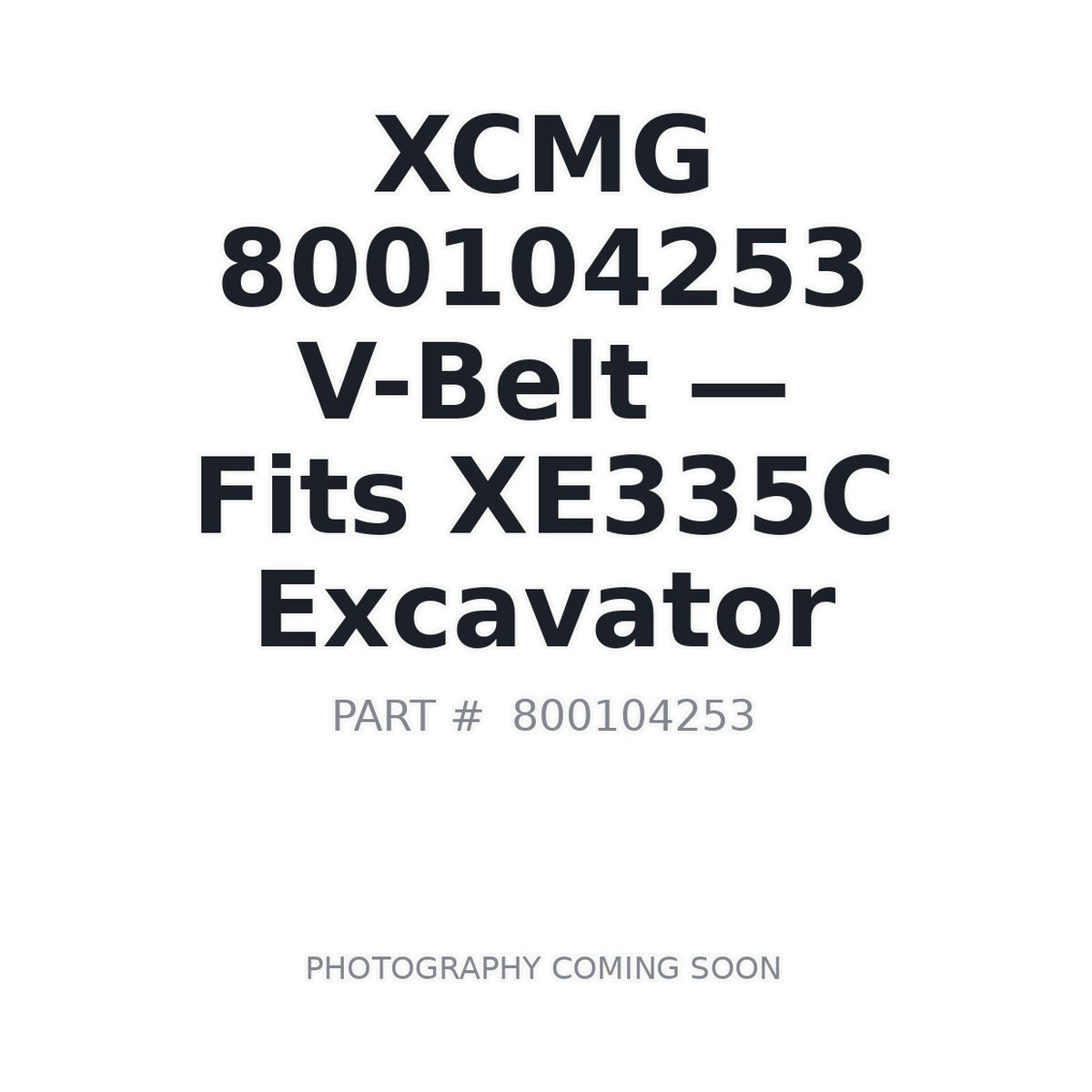 800104253 XCMG Belts