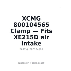 XCMG 800104565 Clamps | Fits XCMG XE215D | Stocked in BC, Ships Canada-Wide