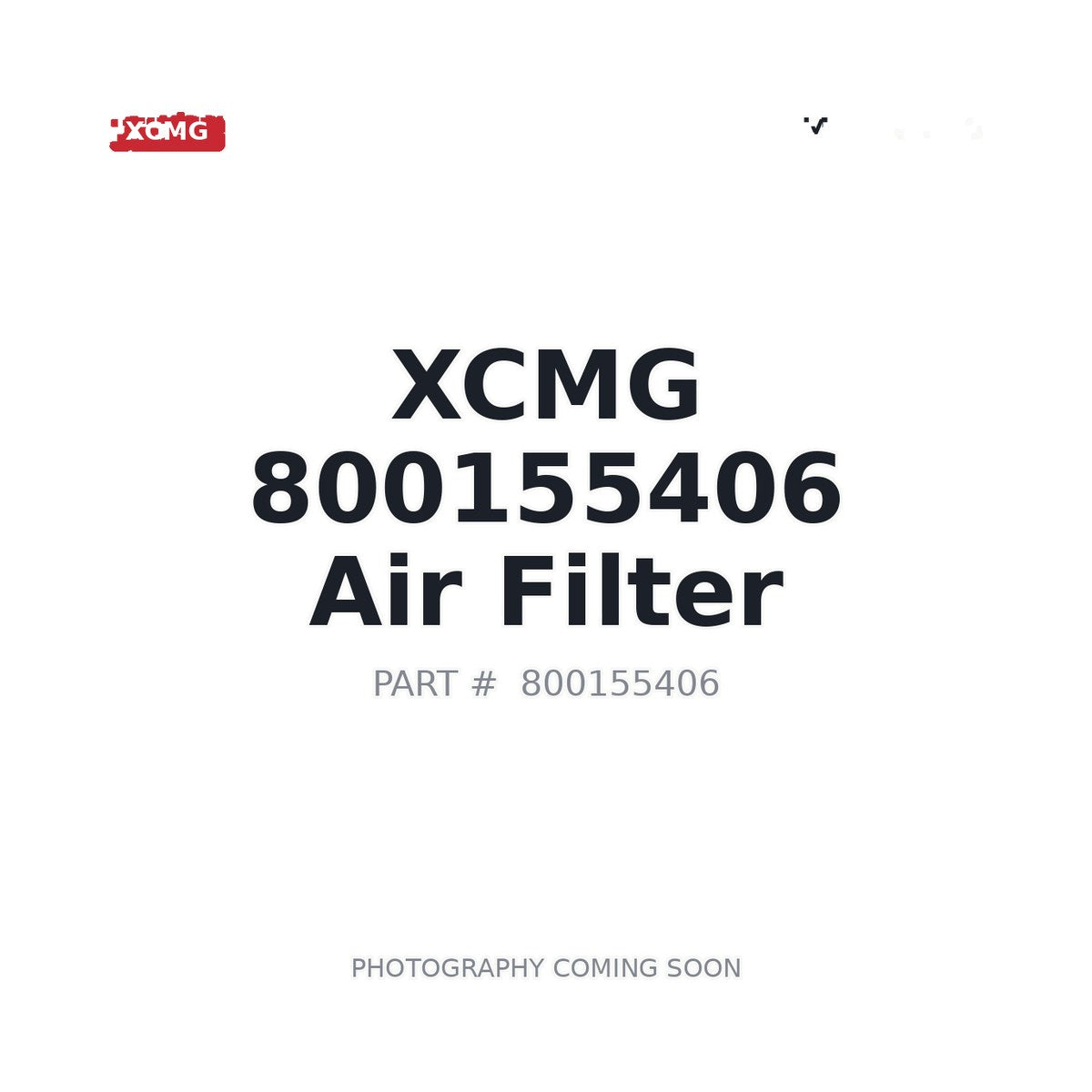 800155406 XCMG Air Filter
