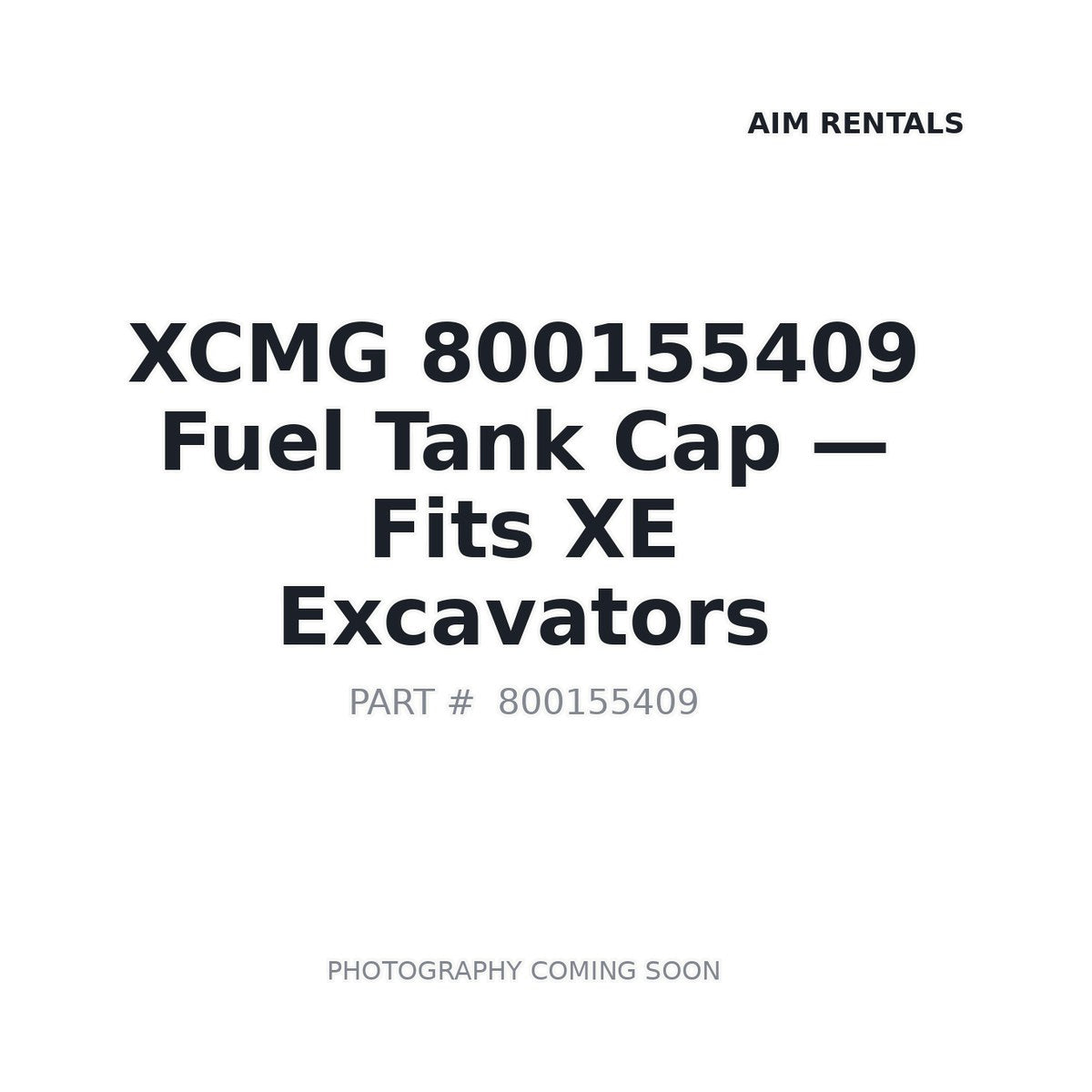 800155409 XCMG Fuel Caps