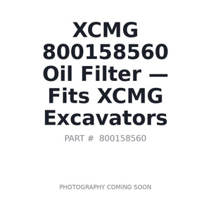 XCMG 800158560 Filters | Stocked in BC, Ships Canada-Wide