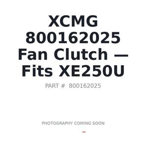 XCMG 800162025 Cooling System Parts | Stocked in BC, Ships Canada-Wide