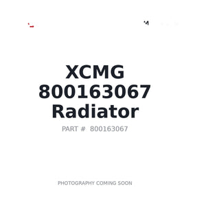 XCMG 800163067 Radiator | Stocked in BC, Ships Canada-Wide