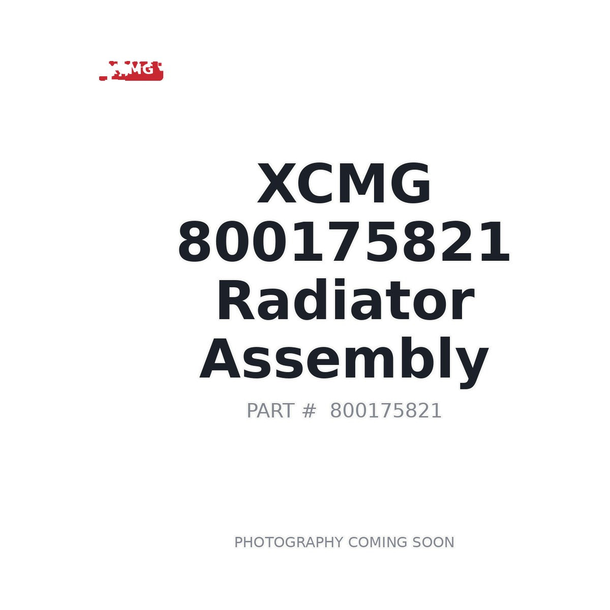 800175821 XCMG Radiator