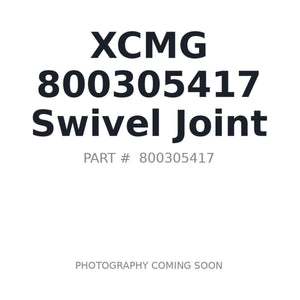 XCMG 800305417 Swivel Joint | Stocked in BC, Ships Canada-Wide