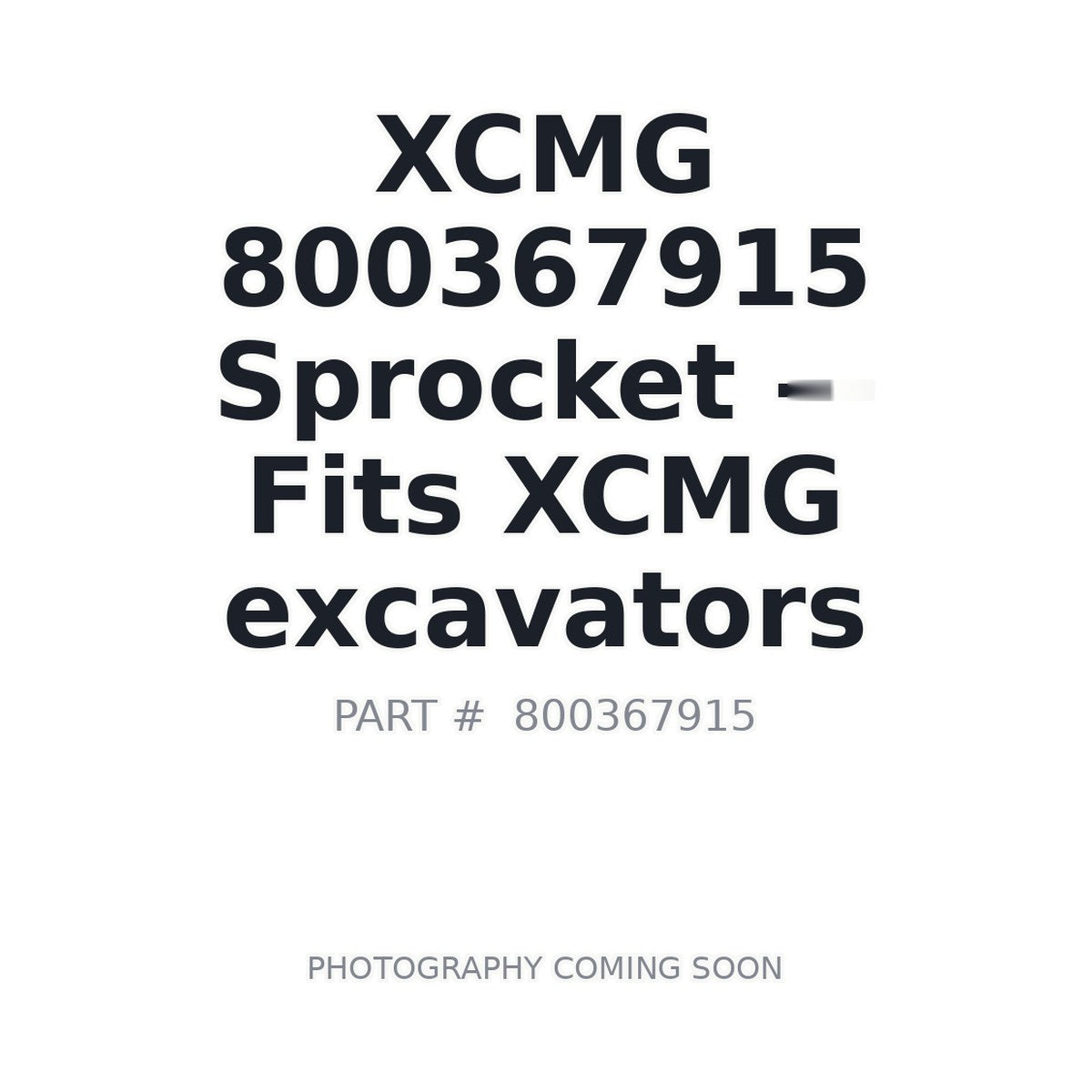 800367915 XCMG Sprockets