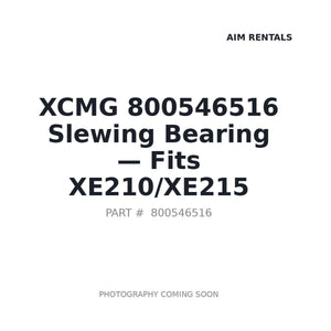 XCMG 800546516 Slewing Bearings | Fits XCMG XE210, XCMG XE215 | Stocked in BC, Ships Canada-Wide