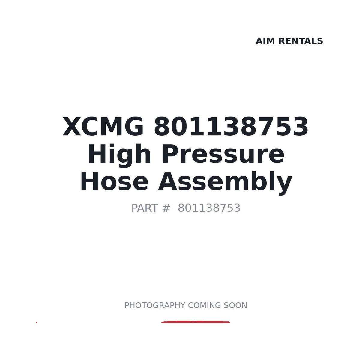 801138753 XCMG Hose