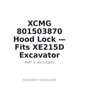 XCMG 801503870 NBS415 Hood Lock with Key | Fits XCMG XE215D | Stocked in BC, Ships Canada-Wide