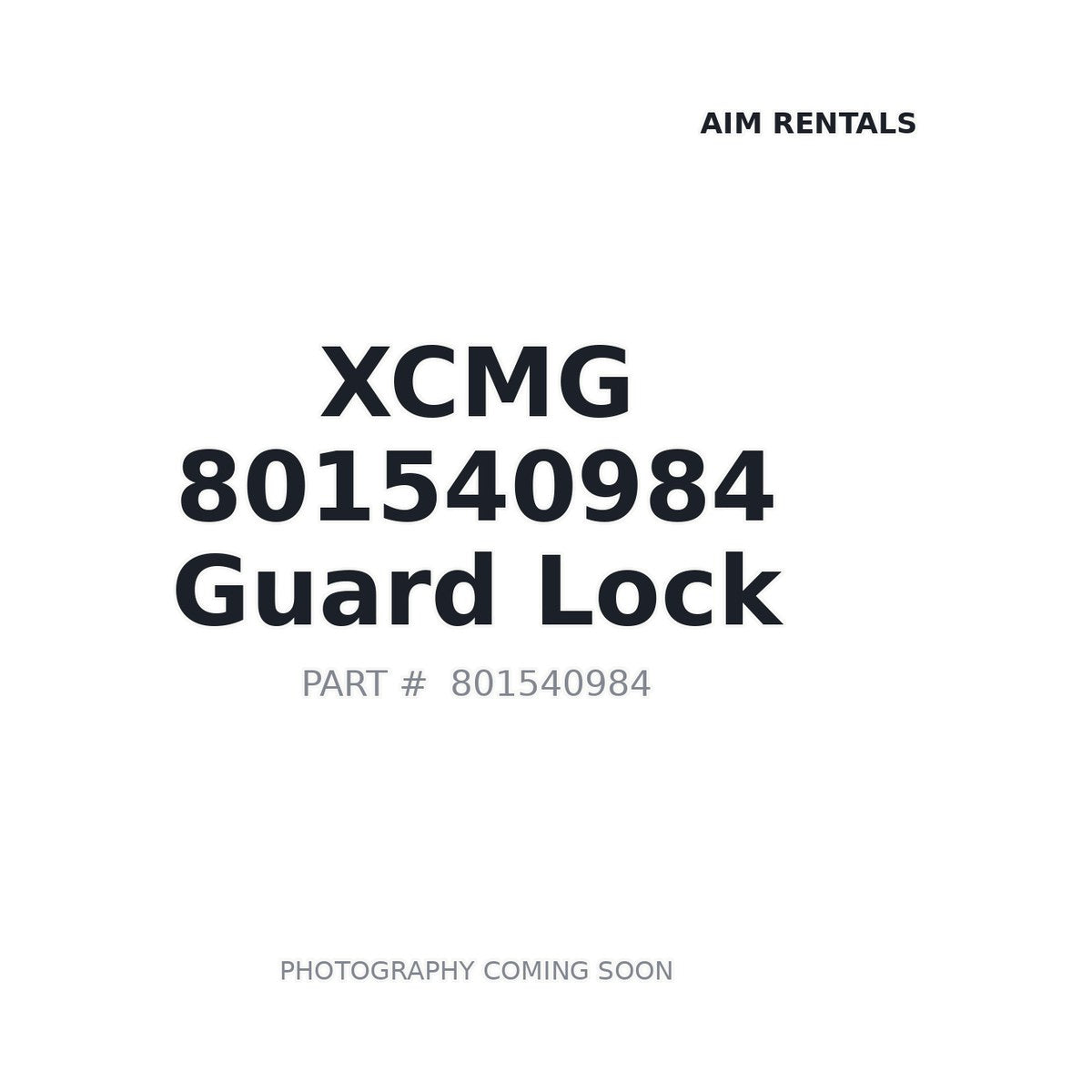 801540984 XCMG Lock