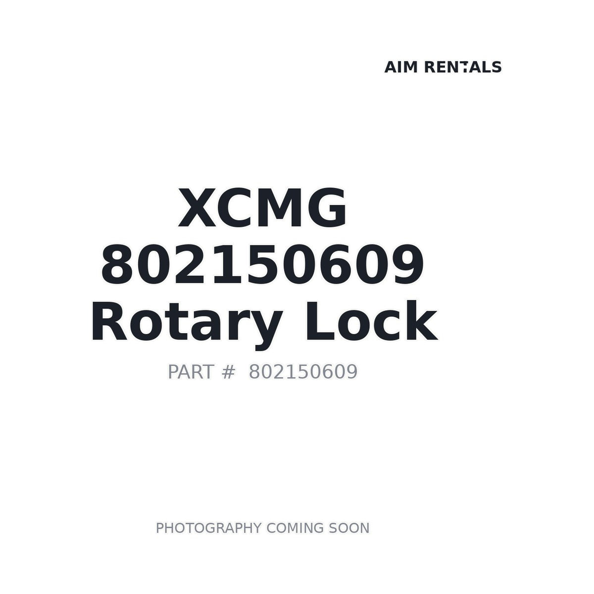 802150609 XCMG Rotary Lock