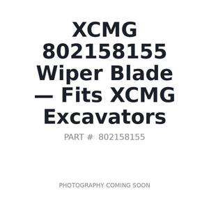 XCMG 802158155 Wiper Blades | Stocked in BC, Ships Canada-Wide