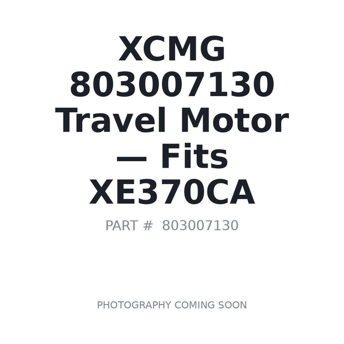 803007130 XCMG Final Drives