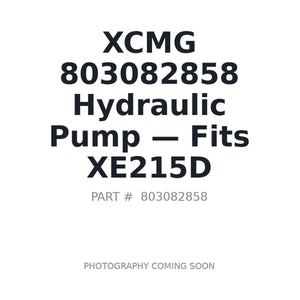 XCMG 803082858 Hydraulic Pumps | Fits XCMG XE215D | Stocked in BC, Ships Canada-Wide