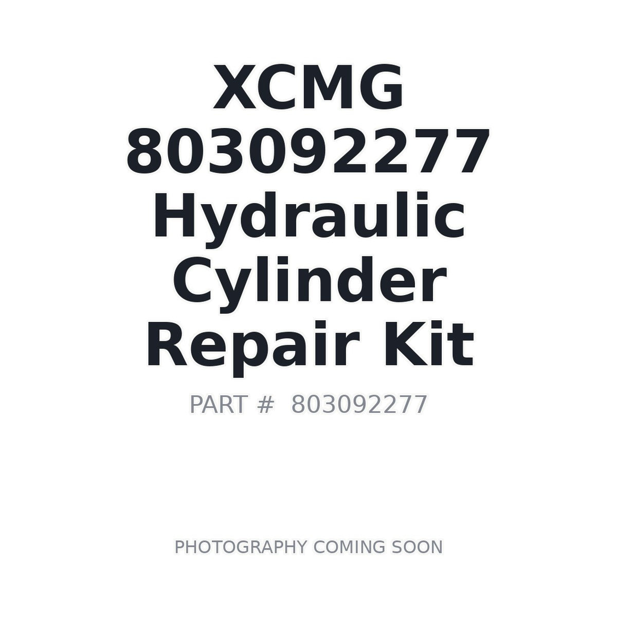 803092277 XCMG Seal Kit
