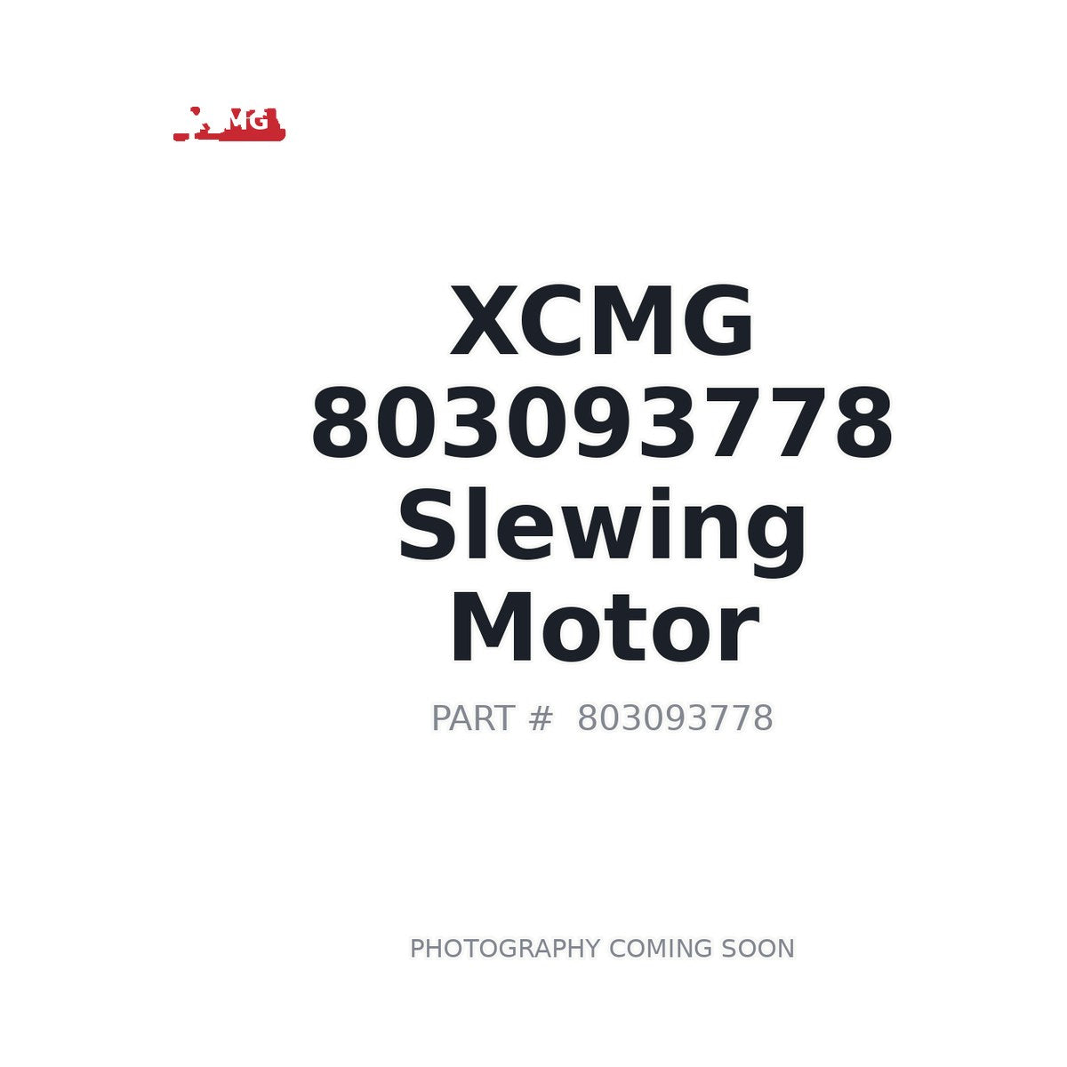 803093778 XCMG Slewing Motor