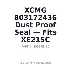 XCMG 803172436 Seals | Fits XCMG XE200C, XCMG XE215S | Stocked in BC, Ships Canada-Wide