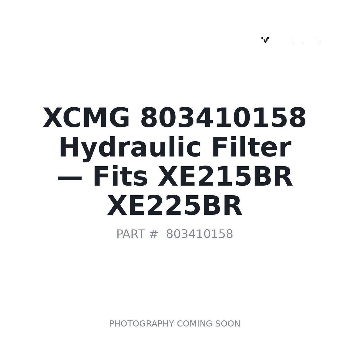 803410158 XCMG Filters