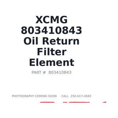 803410843 XCMG Hydraulic Filter