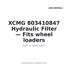 XCMG 803410847 Filters | Stocked in BC, Ships Canada-Wide