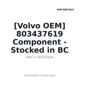 Volvo 803437619 Component | Stocked in BC, Ships Canada-Wide