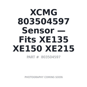 XCMG 803504597 Sensors | Fits XCMG XE135, XCMG XE150 | Stocked in BC, Ships Canada-Wide