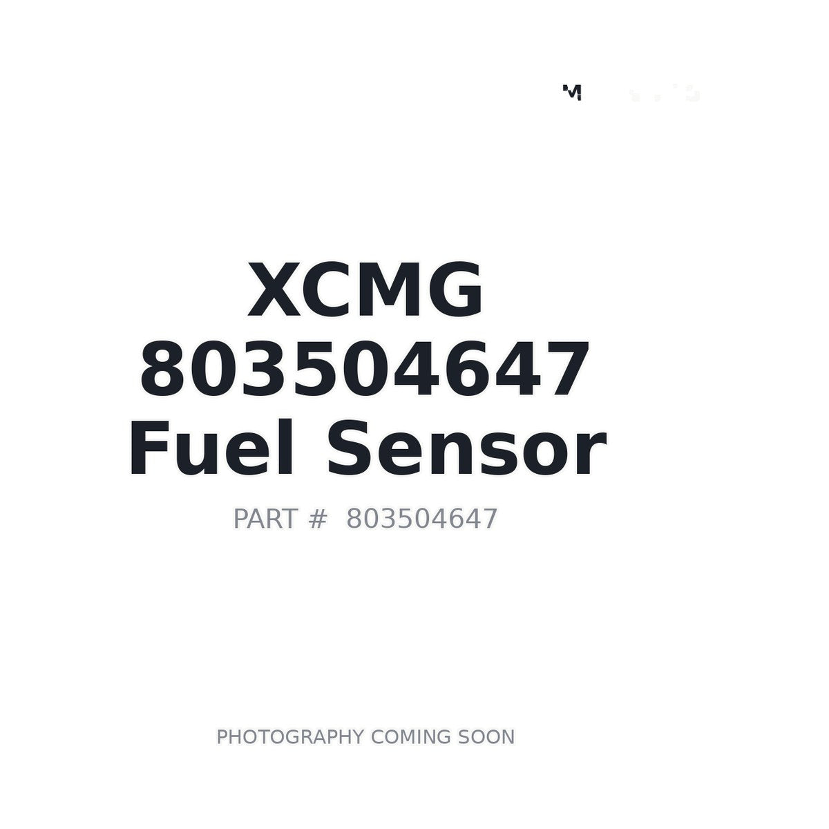 803504647 XCMG Sensor