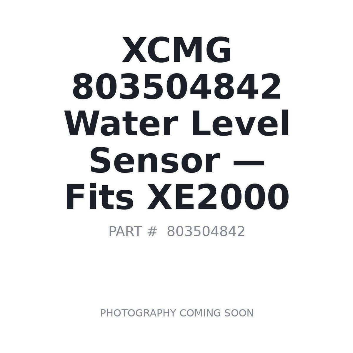 803504842 XCMG Sensors