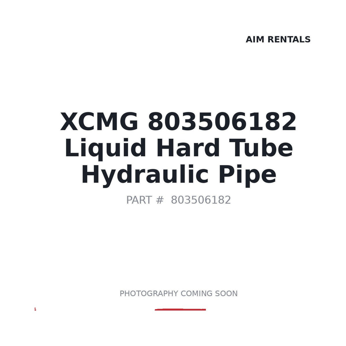 803506182 XCMG Hose