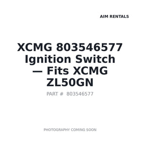 XCMG 803546577 Ignition Switches | Fits XCMG ZL50GN | Stocked in BC, Ships Canada-Wide
